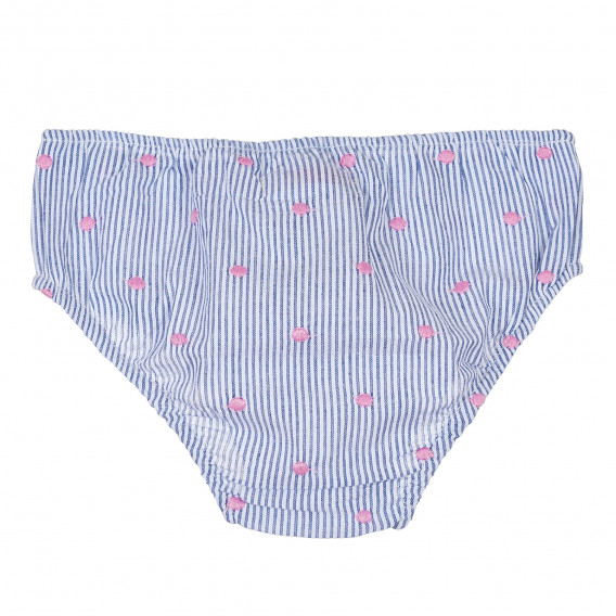 Bluză și pantaloni cu dungi și puncte roz pentru fete Boboli 235471 7