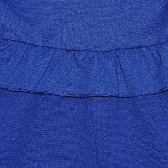 Rochie cu mâneci lungi, cu broderii mici, albastru MC United 235543 3