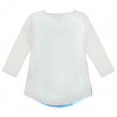 Bluză cu mânecă lungă pentru fete, cu imprimeu flirty, albastru MC United 235547 3