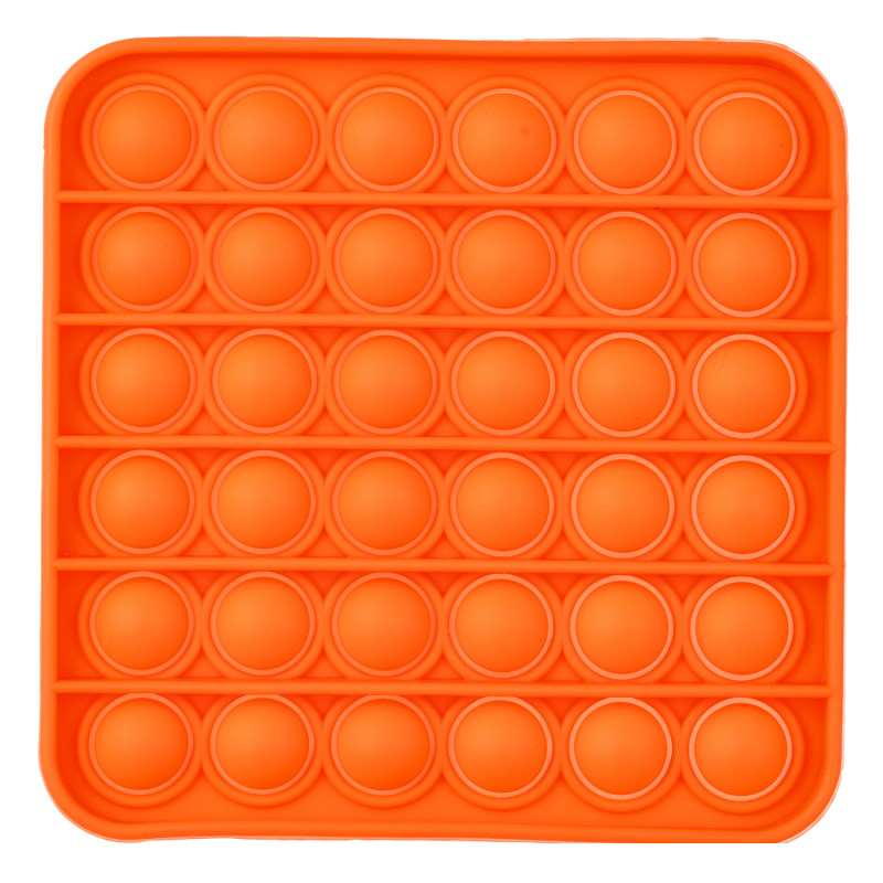 Jucărie antistres Pop It pătrată, portocalie  235704