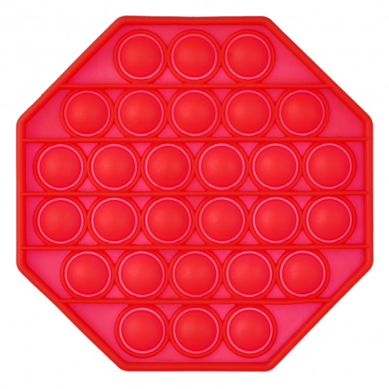 Jucărie anti-stres Pop It octogon, roșie Zi 235734 
