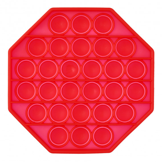 Jucărie anti-stres Pop It octogon, roșie Zi 235735 2
