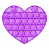 Jucărie anti-stres Inimă Pop It, violet deschis Zi 235743 