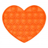 Jucărie antistres Pop It inimă, portocaliu Zi 235746 