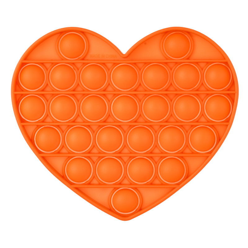 Jucărie antistres Pop It inimă, portocaliu  235746