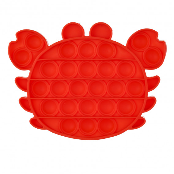 Jucărie anti-stres Crab Pop It, roșu Zi 235770 