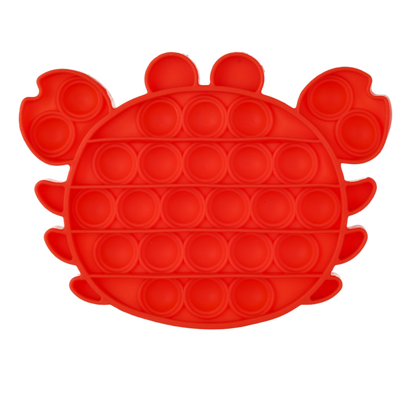 Jucărie anti-stres Crab Pop It, roșu  235770