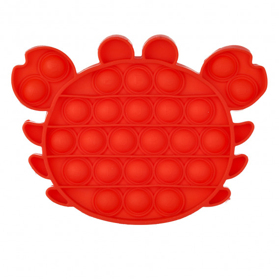 Jucărie anti-stres Crab Pop It, roșu Zi 235771 2