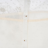 Bluză cu mâneci scurte, cu aplicație florală și nasturi pe spate pentru fete Picolla Speranza 235782 5
