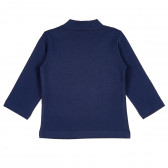 Bluză din bumbac bleumarin cu mâneci lungi și imprimeu pentru băieți Chicco 235847 4