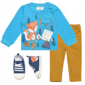 Set de băieți cu bluză, blugi și pantofi, imagine cu vulpe LILY AND JACK 235901 