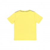 Set de tricou și pantaloni scurți din bumbac, galben cu albastru Boboli 235936 5