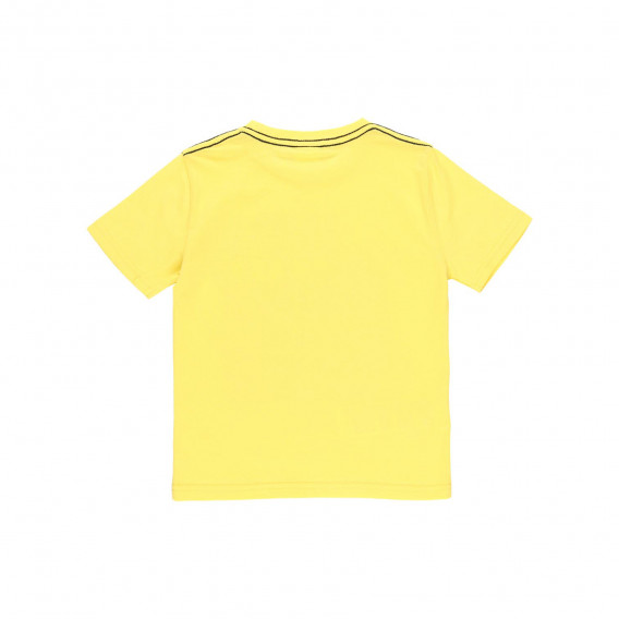 Set de tricou și pantaloni scurți din bumbac, galben cu albastru Boboli 235936 5