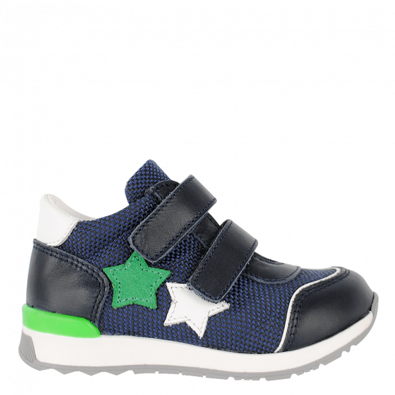 Pantofi sport cu aplicație de stele, albastru închis Колев и Колев 236019 
