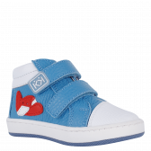 Pantofi sport cu aplicație avion, albastru deschis Колев и Колев 236040 2