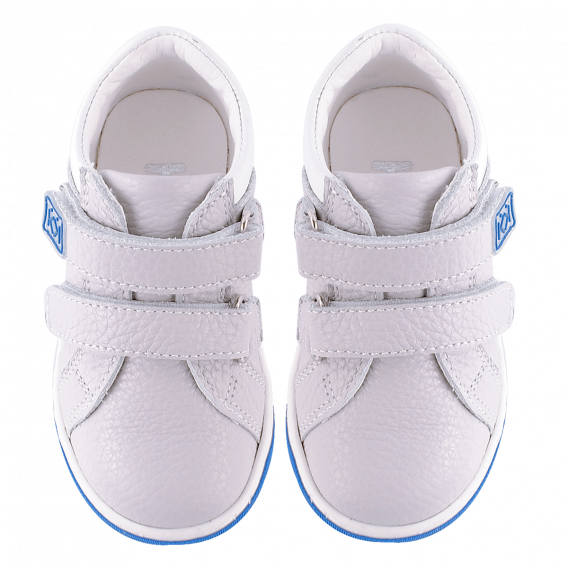 Pantofi sport cu detalii albastre, gri deschis Колев и Колев 236062 3