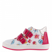 Pantofi sport cu imprimeu floral, albi Колев и Колев 236065 2