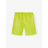 Pantaloni scurți tip costum de baie cu imprimeu și inscripție, verde Name it 236186 2