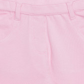 Pantaloni fete din bumbac și elastan, roz Boboli 236241 2