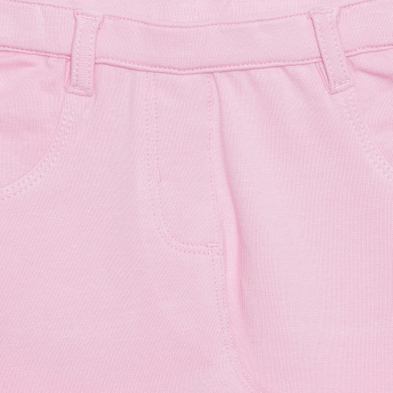 Pantaloni fete din bumbac și elastan, roz Boboli 236241 2