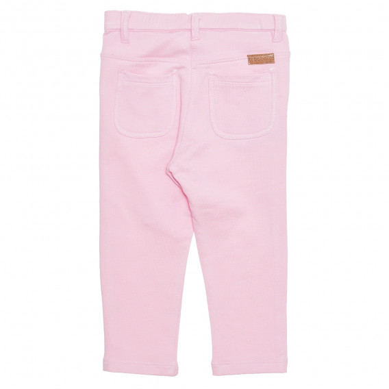 Pantaloni fete din bumbac și elastan, roz Boboli 236242 3
