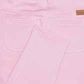 Pantaloni fete din bumbac și elastan, roz Boboli 236243 4