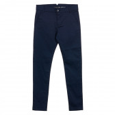 Pantaloni bleumarin din bumbac pentru băieți Boboli 236290 