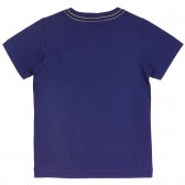 Tricou din bumbac cu imprimeu grafic pentru bebeluș, albastru închis Benetton 236386 4