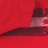 Tricou de bumbac cu sigla mărcii pentru bebeluși, roșu Benetton 236445 3