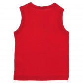 Tricou de bumbac cu sigla mărcii pentru bebeluși, roșu Benetton 236446 4