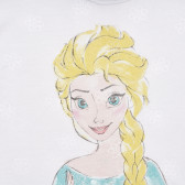 Tricou cu imprimeu Elsa, alb Benetton 236555 2