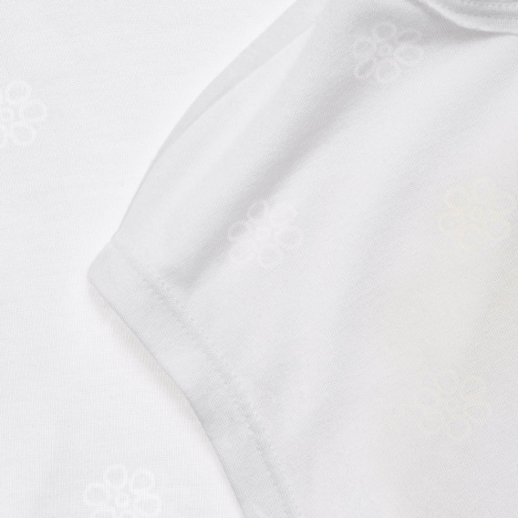 Tricou cu imprimeu Elsa, alb Benetton 236557 3