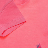 Tricou din bumbac cu imprimeu floral pentru bebeluși, roz Benetton 236592 3