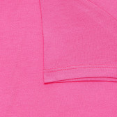 Tricou cu inscripție de paiete, roz Benetton 236614 3