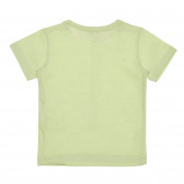 Tricou cu imprimeu pentru bebeluși, verde deschis Benetton 236645 3