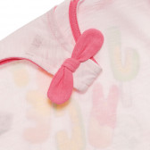Maieu din bumbac cu imprimeu pentru bebeluși, roz Benetton 236809 2