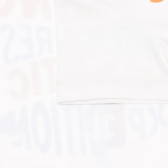 Tricou din bumbac cu imprimeu grafic pentru bebeluși de culoare albă Benetton 236841 2