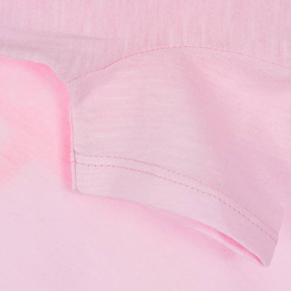Tricou din bumbac cu imprimeu de înghețată pentru bebeluși, roz deschis Benetton 236962 3