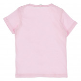Tricou din bumbac cu imprimeu de înghețată pentru bebeluși, roz deschis Benetton 236963 4