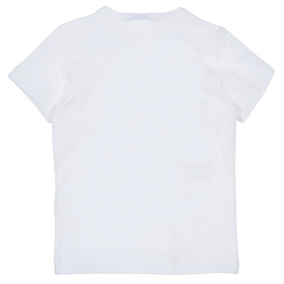 Tricou din bumbac cu imprimeu Paw Patrol pentru bebeluși, alb Benetton 236975 4