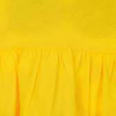 Tricou din bumbac cu ochelari pentru bebeluși, galben Benetton 236982 3
