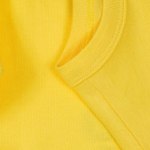 Tricou din bumbac cu imprimeu grafic pentru un bebeluș în galben Benetton 237002 3
