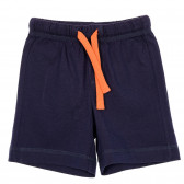 Set de pantaloni scurți și maieu din bumbac în albastru închis și portocaliu Benetton 237084 5