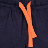 Set de pantaloni scurți și maieu din bumbac în albastru închis și portocaliu Benetton 237086 6