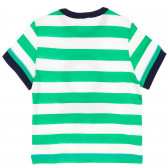 Set de tricou din bumbac și pantaloni scurți în verde și albastru Benetton 237165 5