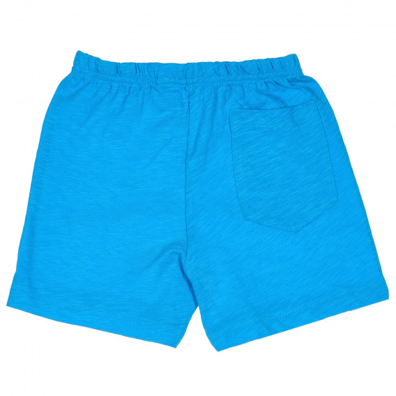 Set maieu și pantaloni scurți din bumbac, alb și albastru Benetton 237173 7
