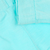 Set de pantaloni scurți și bluză din bumbac, albastru deschis Benetton 237251 4