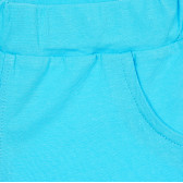 Set de bumbac cu pantaloni scurți și tricou pentru bebeluși, în gri și albastru Benetton 237269 6
