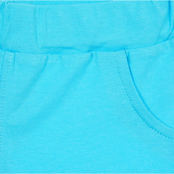 Set de bumbac cu pantaloni scurți și tricou pentru bebeluși, în gri și albastru Benetton 237269 6