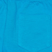 Set de tricou din bumbac și pantaloni scurți în alb și albastru Benetton 237322 6